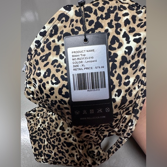 New leopard print bikini top - Picture 5 of 6